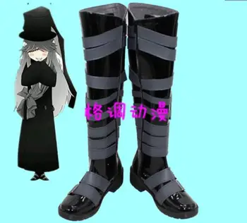 

Anime Black Butler Kuroshitsuji High Boots Cosplay Halloween Party Shoes Custom Made