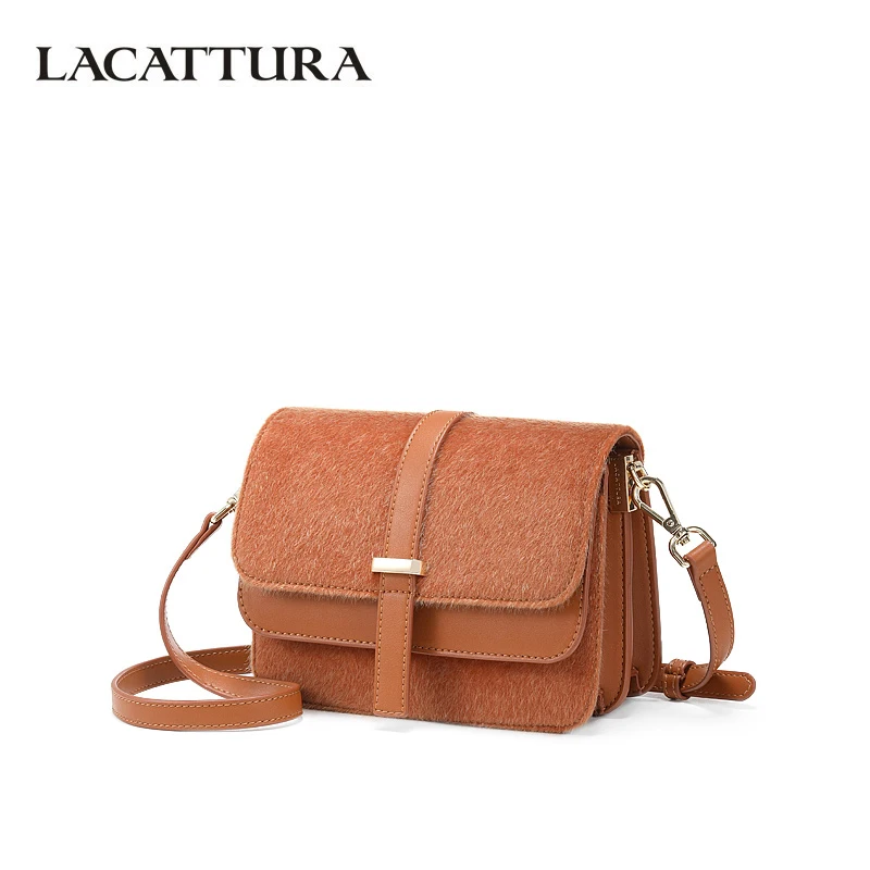 LACATTURA Дамские туфли из pu искусственной кожи сумки Дизайнер Chic на плечо маленький