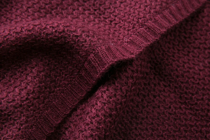 Fall Winter Knitted Middle Long Cardigan for Women Elegant Ladies Drop Shoulder Sweater Coat Burgandy Navy Blue Oversized 18