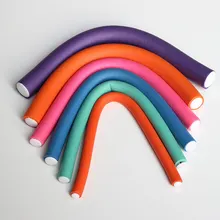 10 шт./компл. волосы Волшебная Подкручивающая расческа воздушный ролик для волос папильотки мягкое скручивание пены гибкие бигуди волосы DIY инструмент для укладки CD88