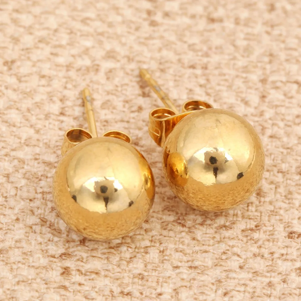 Женские серьги подвески 4 мм 6 8 10 желтого цвета|ball earrings|earrings for womenearrings women designer |
