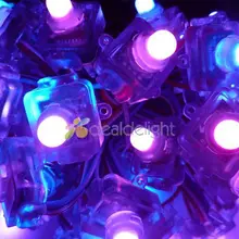 50 шт. WS2801 цифровой рассеянный свет rgb светодиодный площадь пикселя 12 мм IP68 Водонепроницаемый DC 5 V квадратный Тип