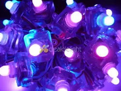 50 шт. ws2801 цифровой Отраженные RGB LED Pixel площадь 12 мм IP68 Водонепроницаемый DC 5 В квадратный Тип Бесплатная доставка