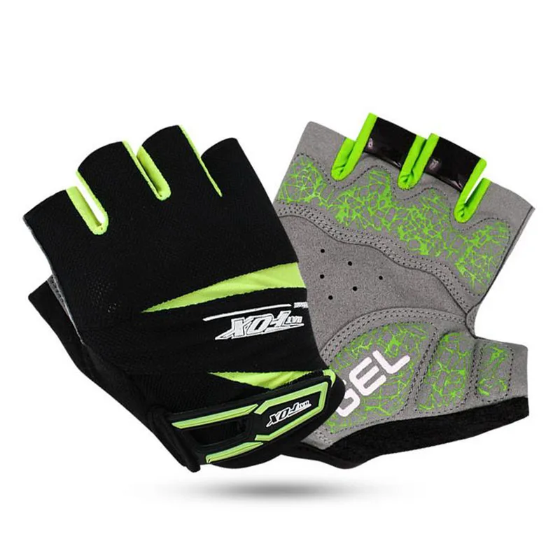 BATFOX 2017 الساخن بيع للجنسين الصيف الدراجات نصف قفازات أصابع مكافحة للانزلاق الطريق Mtb الدراجة تنفس المضادة للصدمة دراجة هوائية للرياضة قفازات