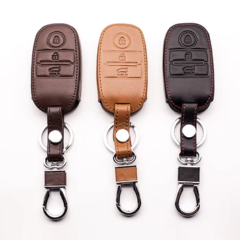 

New design leather case keyboard cover for Kia K3 / K4 / K5 / K3S / KX3 / Sorento / KX5 3 buttons remote control protect shell