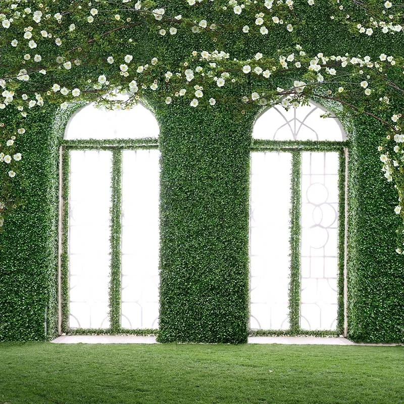 

Vinyl Photography Background Computed Printed Flower Plant Window Wedding Backdrops for Photo Studio CM-5940