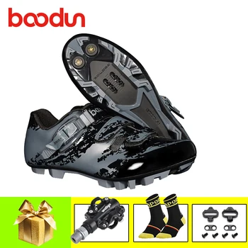 

BOODUN Sapatilha Ciclismo Mtb Cycling Shoes 2019 Men Self-locking Mountain Bike Shoes SPD Bicycle Pedals Superstar Athletic Shoe