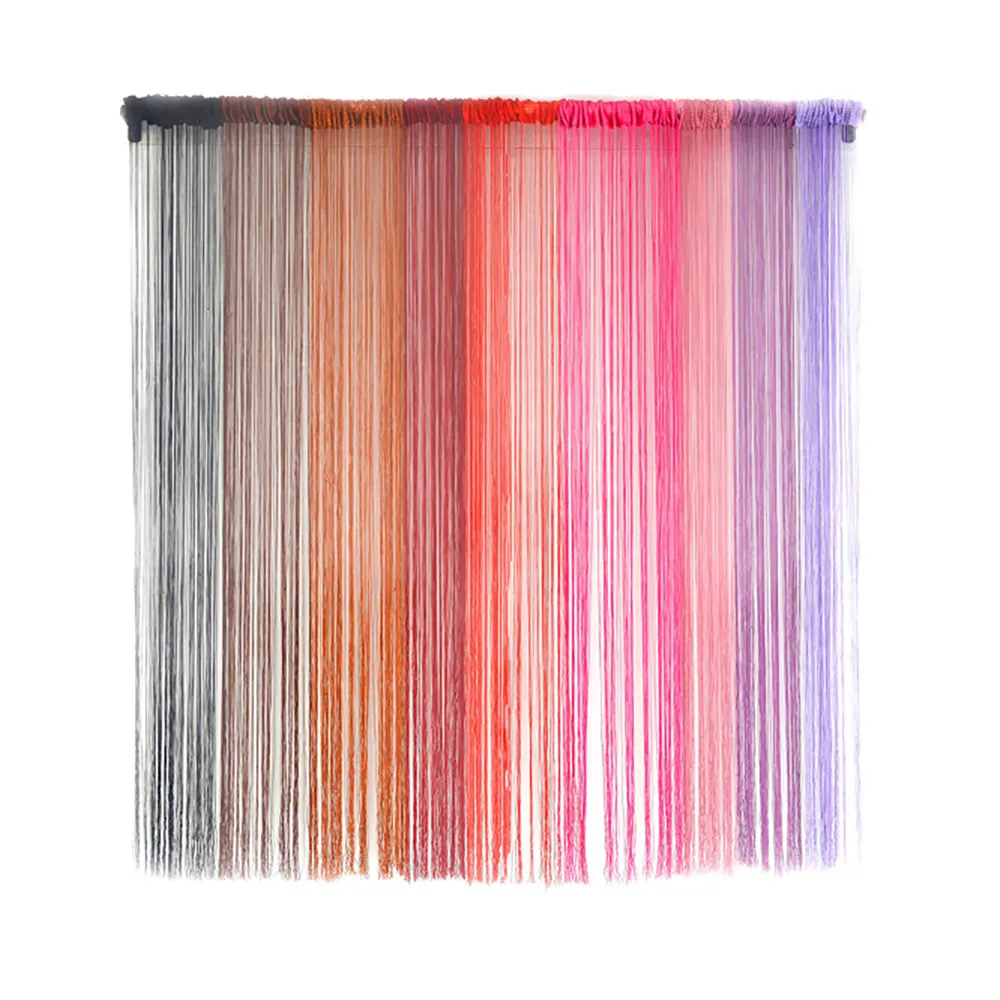 

Colorful Window Curtain Home Decoraion String Curtains Patio Net Fringe for Door Fly Screen Windows Divider Cut To Size Curtain