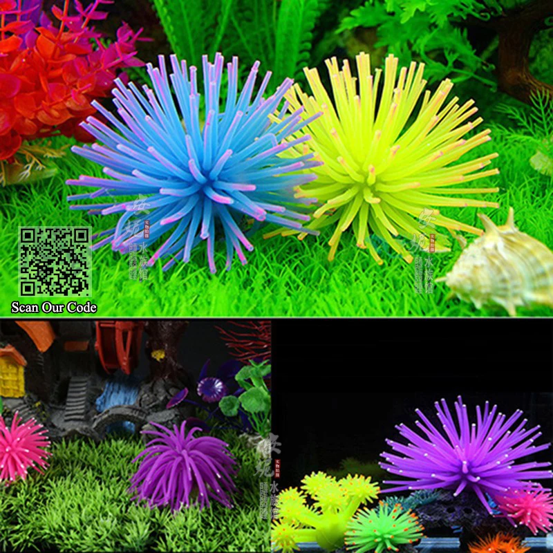 Aquarium Accessories Waterscape,Soft Colorful Silicone Aquarium