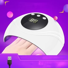 Новейший 24 Вт УФ-лампа 8 шт. светодиодный Сушилка для ногтей Micro для ногтей Гель-лак для маникюра с датчиком инструменты для дизайна ногтей для лампы USB разъем