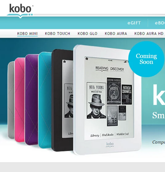Кобо Мини 5 &quote book Reader Сенсорный Экран PDF Livros 2 ГБ Электронная Книга Wi-Fi Встроенный