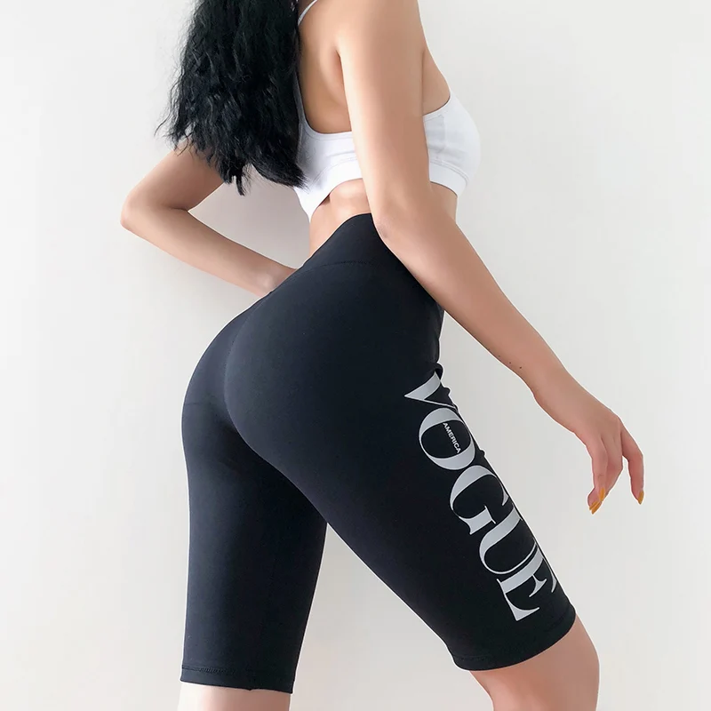 Mermaid Curve ночные шорты для бега для женщины велосипедные шорты для бега сексуальные с высокой талией Светоотражающие буквы фитнес-плотно шорты для йоги