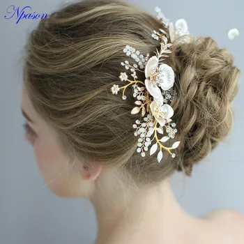 

Npason Tiara Bridal Ornaments Wedding Hair Accessories Bride Decorate Hair Jewelery Hair Pin Rhinestone Bridal Headwear S8188
