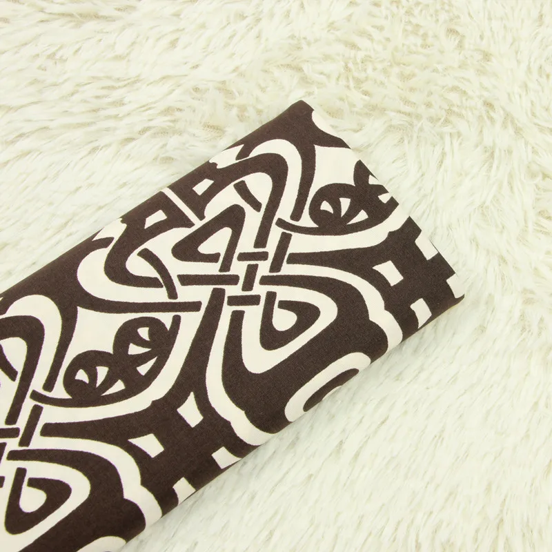 Полуметровая эластичная хлопковая ткань с геометрическим принтом в Северной Европе, ручная работа, одежда для одежды T408