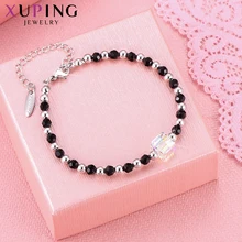 Xupingから高級チャームスタイル正方形のエレガントなブレスレットクリスタル女性のための感謝祭のギフトM96-70023(China)