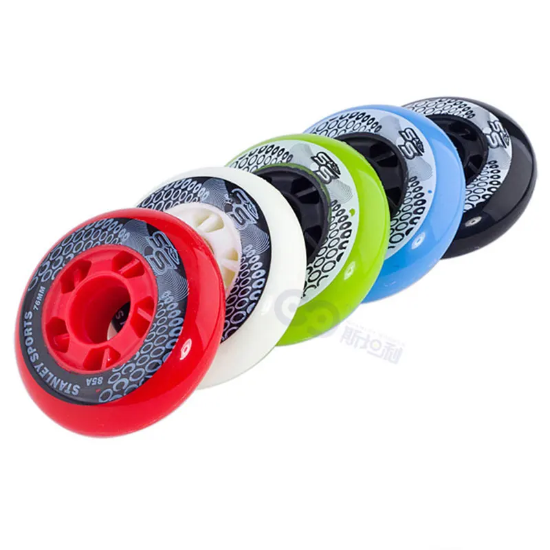 

Stanley Roller Skate Wheels PU 85A 72mm/76mm/80mm 8PCS FSK Sliding Braking Street Durable Material With All Full Skating Wheel