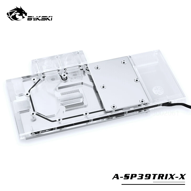 ^Cheap BYKSKI Water Block use for Sapphire Radeon R9 390 Nitro/ 390X Tri-X /Full Cover Graphics Card Copper Radiator Block RGB
