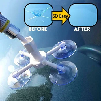 

Sleeve razor blade Curing strip Cracked Windshield Repair Kit For phone screen Glass Plastic Collision Impact Resin Device