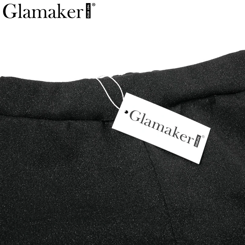 Glamaker, люрекс, облегающие, сексуальные, черные, для девушек, штаны, для женщин, с высокой талией, хаки, Капри, брюки, уличная, Ретро стиль, эластичная талия, низ