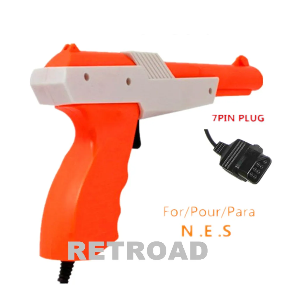 ZAPP GUN For 8bit NES or FAMILY Retro Gaming System 7P Plug（not play on LCD） RETROAD retro gaming gun