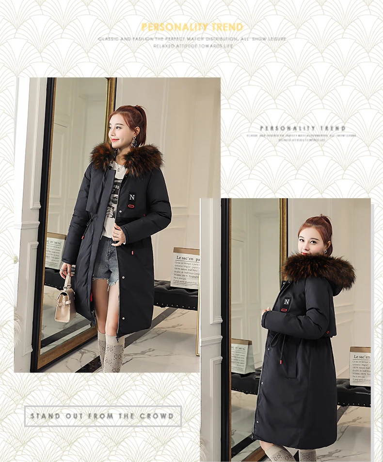 Двустороннее хлопковое платье женское средней длины зима новая Корейская версия с капюшоном ватная куртка