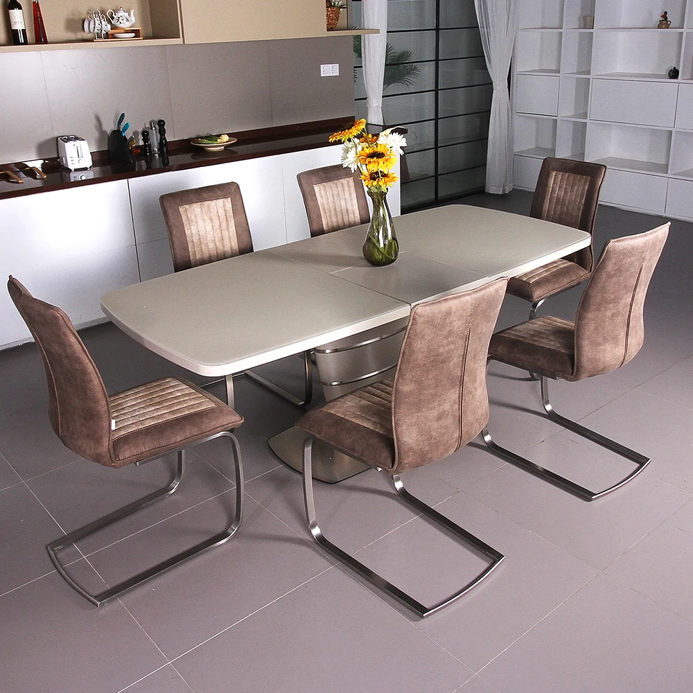 fancy fix half auto butterfly dining table design folding fancy dining table design