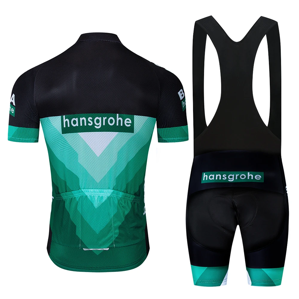 Новинка года, комплект из джерси и шорт Hansgrohe team, дышащие летние топы, рубашка Ropa Ciclismo для мужчин, Майо, Culotte, одежда