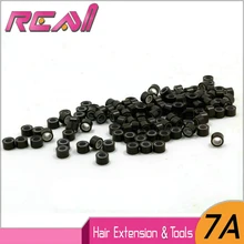 1000 шт Силиконовые выстроченные микро кольца Бусины звенья микрокольцо для перьевой петли инструмент для наращивания волос