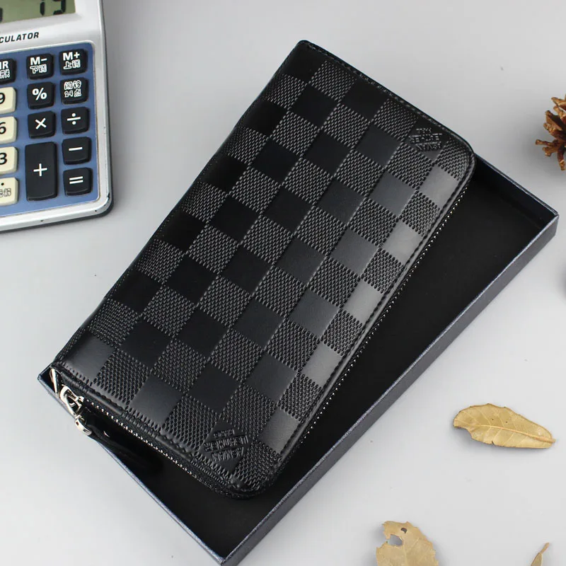 Men/'s Clutch Bag Bifold Card Holder Wallet PU Leather Coin Case Mini Purse CF