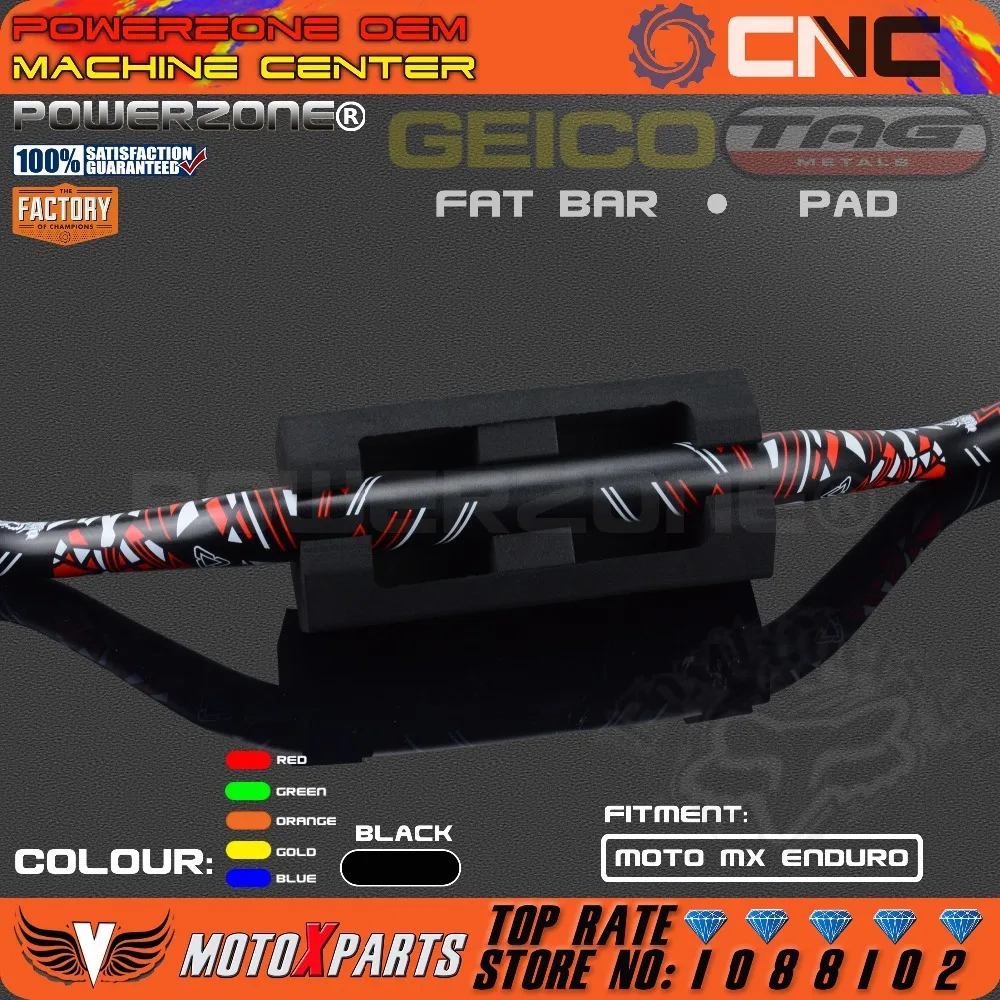 Руль GEICO 1 1/8 &quot28 мм руль с квадратной накладкой для KTM CRF YZF WRF RM KXF Pit Dirt Bike