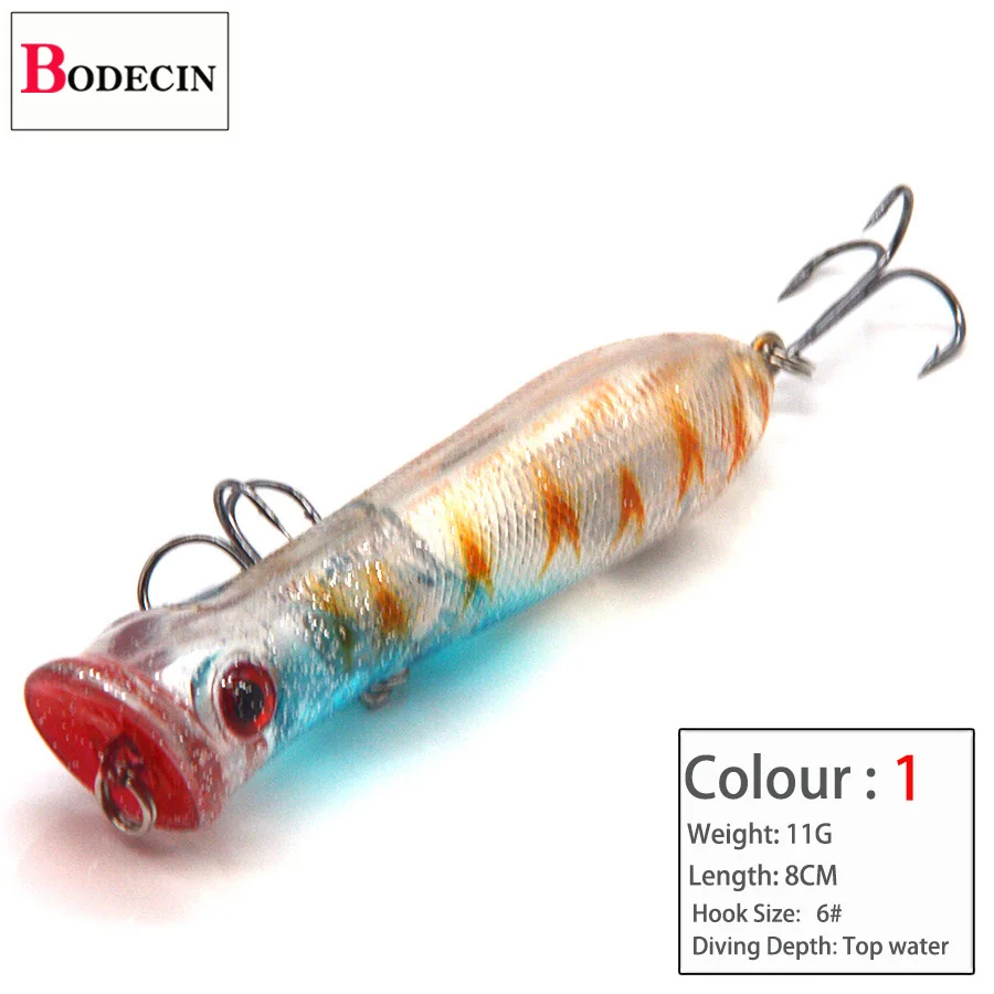 3D Isca Popper Sea Fishing Lure Sea Pesca Tackle Peche Topwater 1PCS Crankbait Poppers Fishing Lures Artificial Trout Hard Bait (1)
