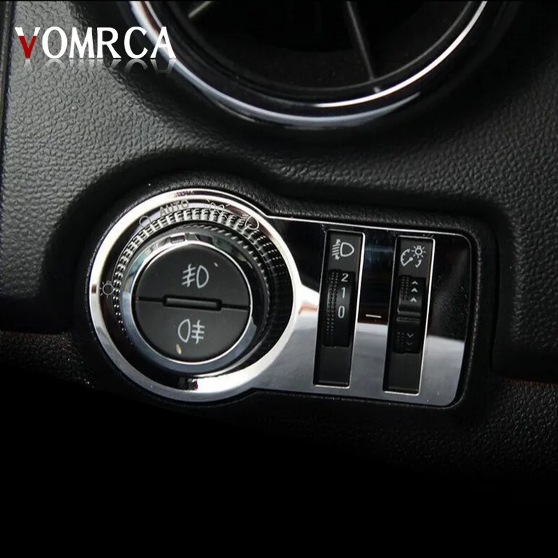 

Car stainless steel headlight switch cover stickers for Vauxhall Opel Mokka Chevrolet cruze sedan hatchback auto accessories