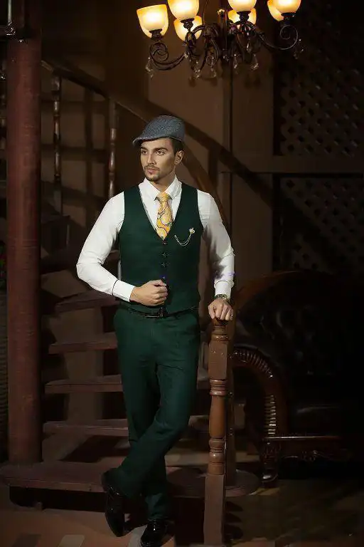 emerald green prom suit