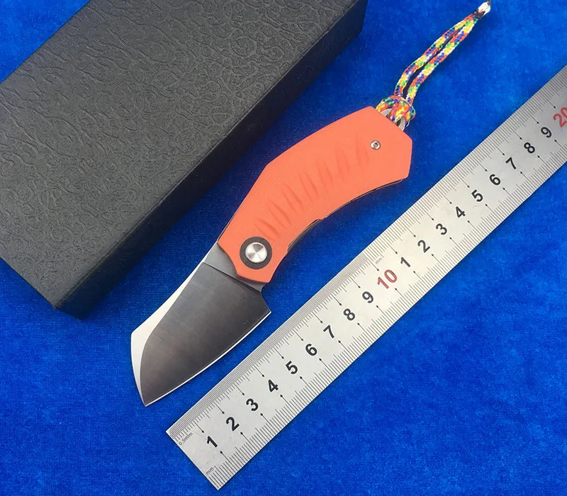 

LEMIFSHE L060 good quality folding knife 440C G10+Steel lining handle hunting survival camping knives pocket EDC practical tool