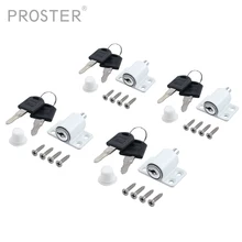 

TY NEW2022 4Pcs Sliding Window Patio Screw Door Lock Key Push Baby Child Safety Protection Antitheft Door Window Security Lock