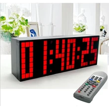 Multifunctional Digital Big LED Snooze Countdown Timer Remote Control clock Wall Desktop Alarm Clocks With Big Number