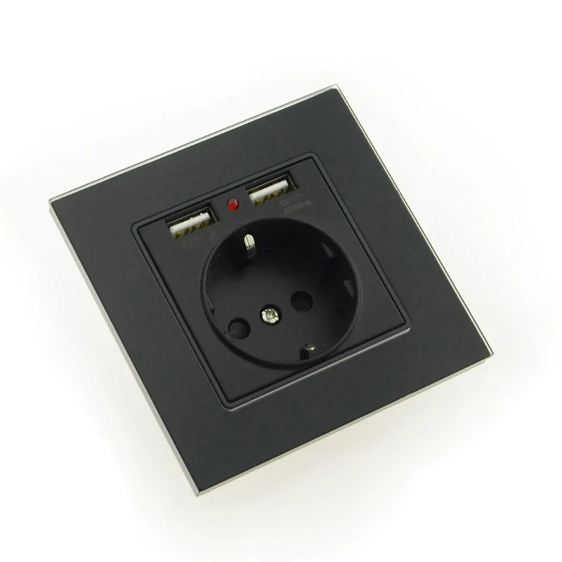 Электрическая розетка MiniTiger 16 А 2 USB порта 1 а|Электрические розетки| |
