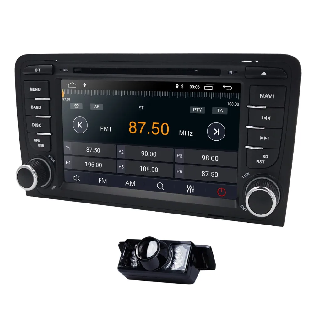  quad core 2 din Android 9.0 Car GPS Navigation for Audi A3 (2003-2011) Stereo Sat Nav DVD Screen Mi