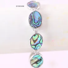 Ювелирные изделия ручной работы для женщин натуральный синий Новозеландский Абалон ракушка браслет 7-8," 1 шт RH035