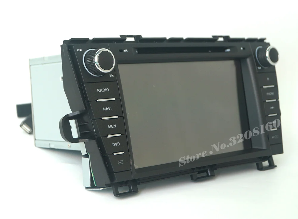 Flash Deal 2din 8" Car DVD Player for Toyota Prius 2008 - 2014 with Radio RDS BT swc GPS free map 3G WIFI MP3 MP4 1080P Bluetooth call swc 16