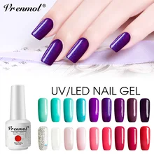 Vrenmol 1 шт. гель лак для ногтей профессиональный маникюр светодиодный лампы Замочите от УФ-гель лак для ногтей нужно База Top Coat макияж ногтей