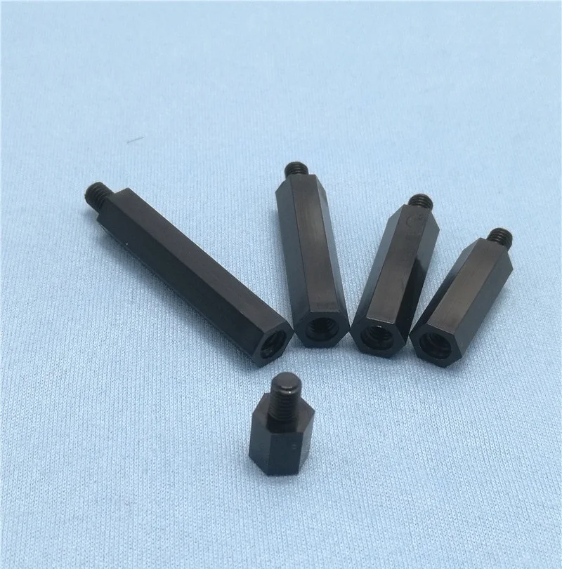 20/50 шт. M2/M2.5/M3/M4 * L + 6 мм резьба черный или белый пластмассовый винт для материнской