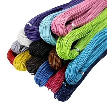 

JAKONGO 1mm Waxed Cotton Beading Cord Rope for Making Bracelet Necklace Jewelry Decorative Handcraft Accessories 70meter/lot