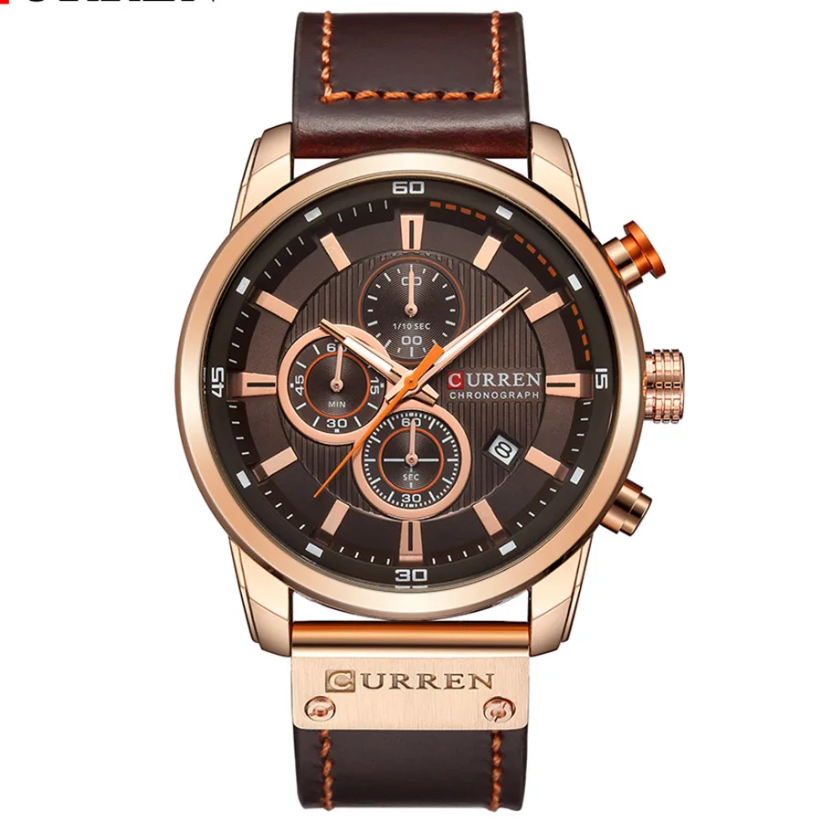  Curren Watch Top Brand Man Watches with Chronograph Sport Waterproof Clock Man Watches Military Lux