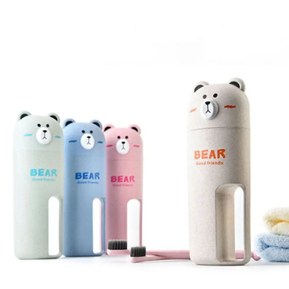 Новое прибытие креативный медведь шаблон воды Колба для зубной щетки держатель высокого качества подставка для зубной пасты чашки путешествия необходимо