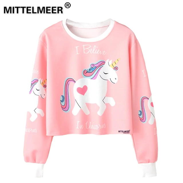 MITTELMEER 2018 bts Harajuku Sudadera Mujer niñas crop top