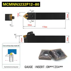 Mcmnn3232p12 80 50 градусов Внешний Обращаясь Токарные станки бар Держатели инструментов для CNMG120408 dnmg120408 используется на станках с ЧПУ Токарные