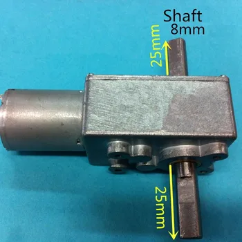 

DC 24V 10rpm motor double shaft output worm gear motor, Micro motor with worm gearbox