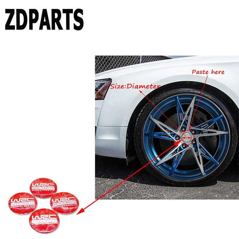 ZDPARTS 4X 56 мм WRC колпачок на ступицу колеса для автомобиля Volkswagen VW Golf 4 5 7 6 MK4 Honda Civic 2006
