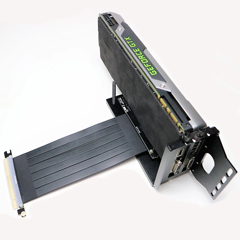 FormulaMod Fm-ZJYCX, вертикальный держатель видеокарты с удлинительным кабелем, фиксированный GPU вертикальный, встроенный кронштейн поворотного кулака PCI-E